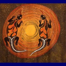 Aboriginal Art Canvas - Ruline West-Size:59x65cm - H